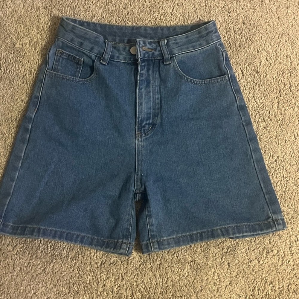 Brandy Melville Dark Blue Jean Shorts